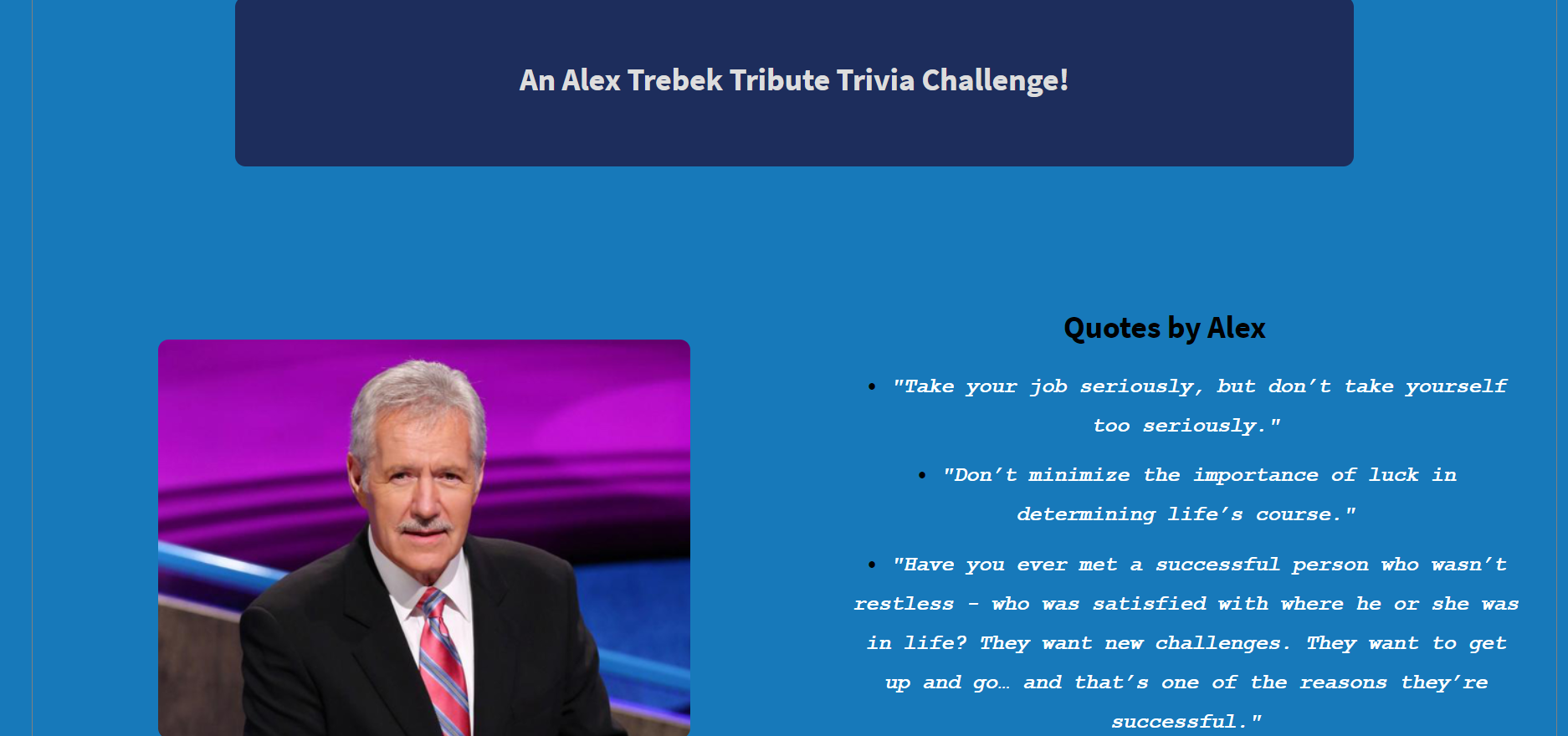 jeopardy trivia project