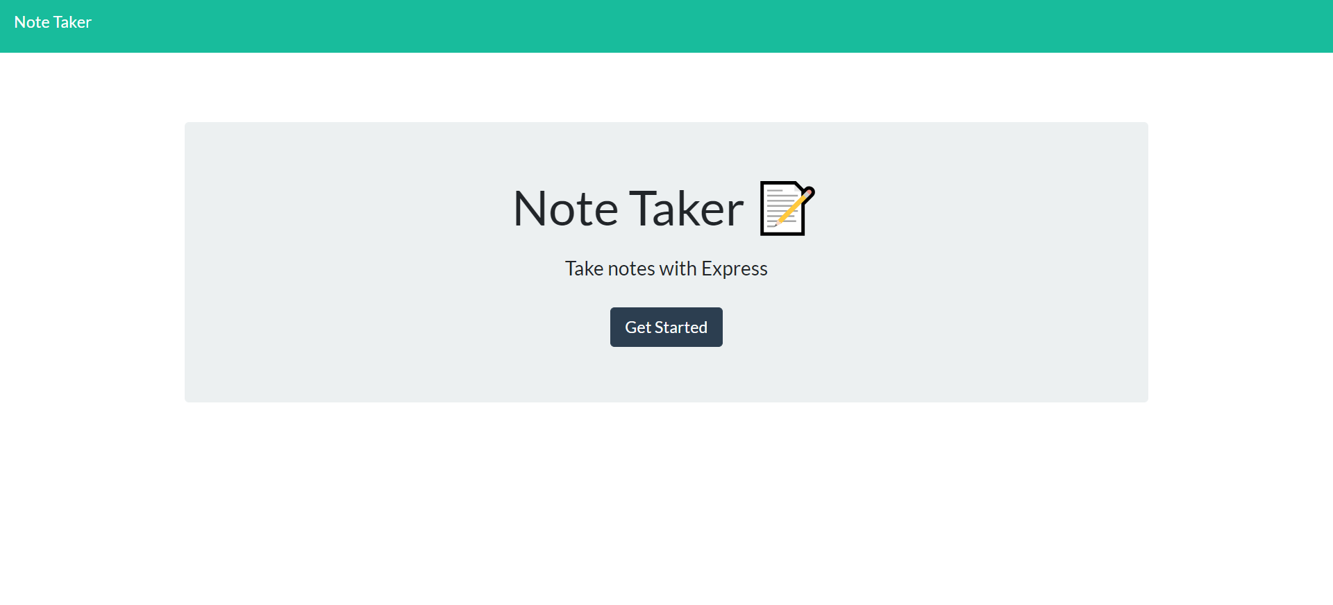 Express Note Taker
