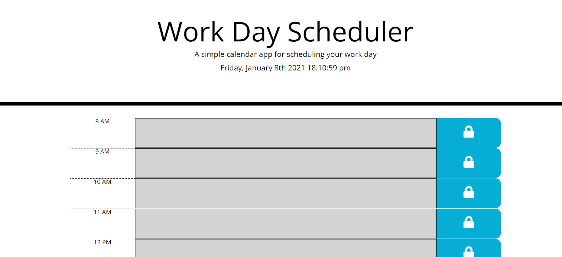 workday scheduler